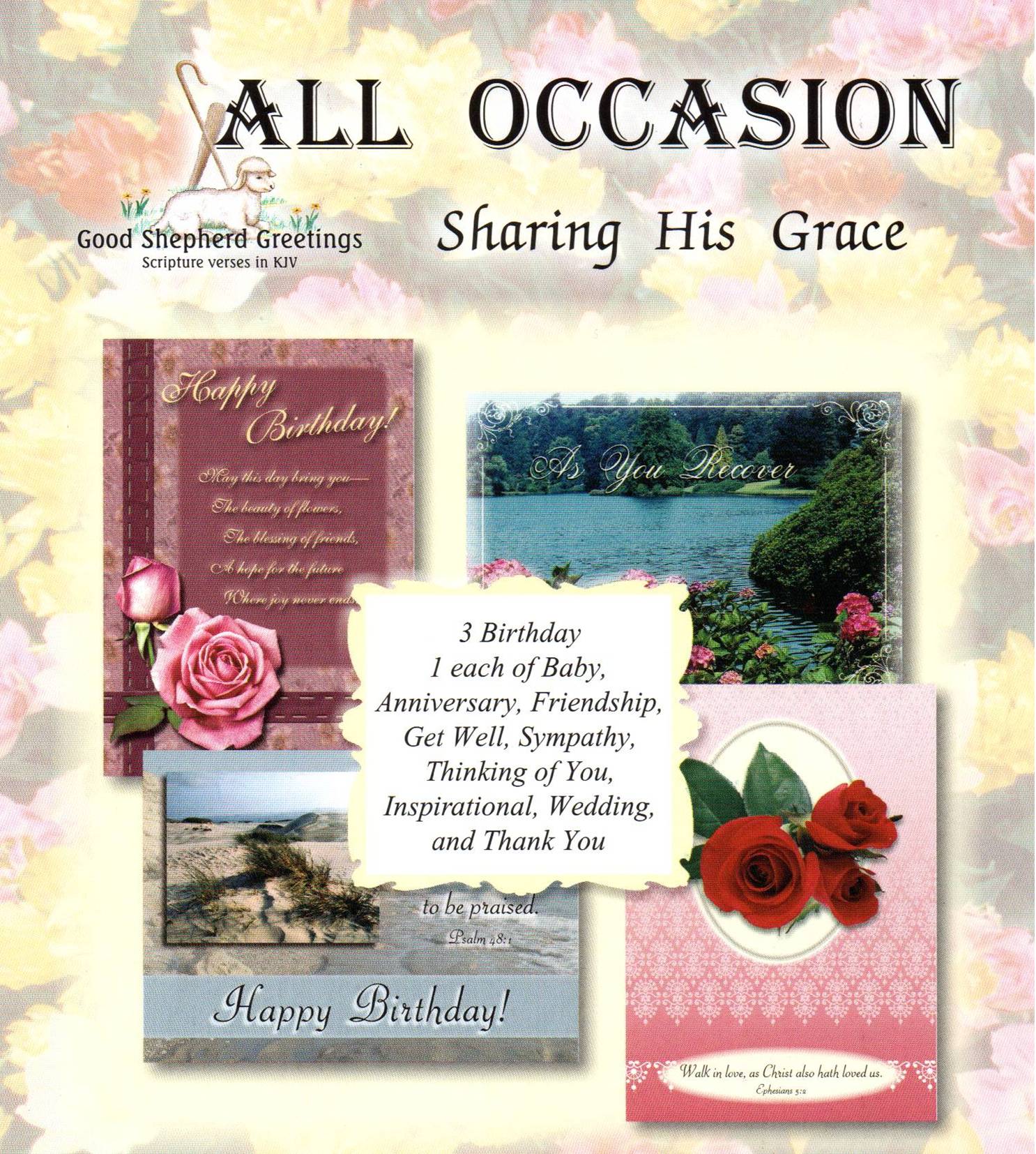 All Occasion Cards Assortment - Pack of 12